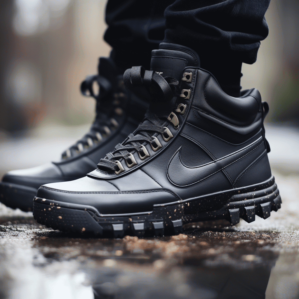 black nike boots