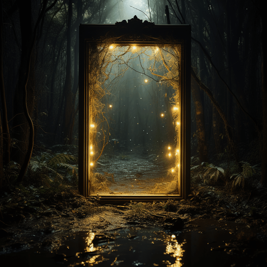 mirror with light