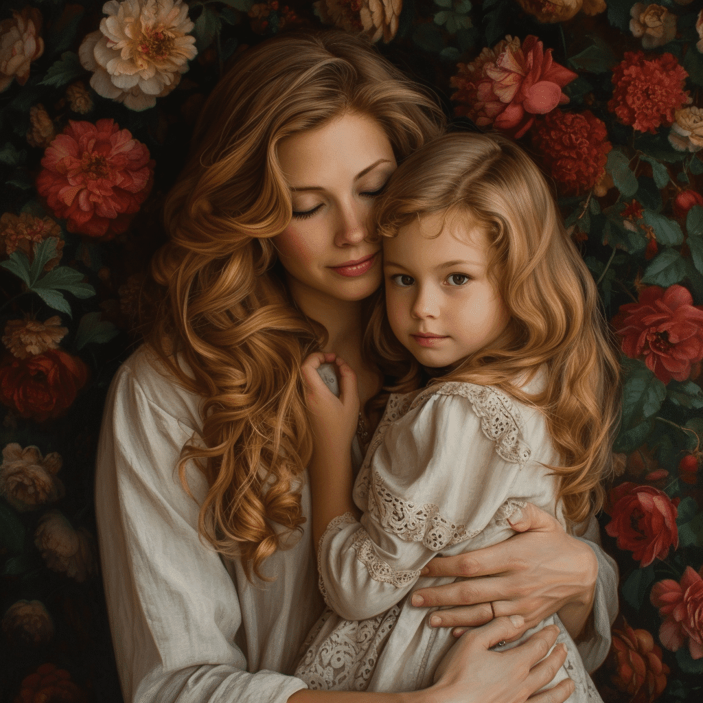 mom and daughter