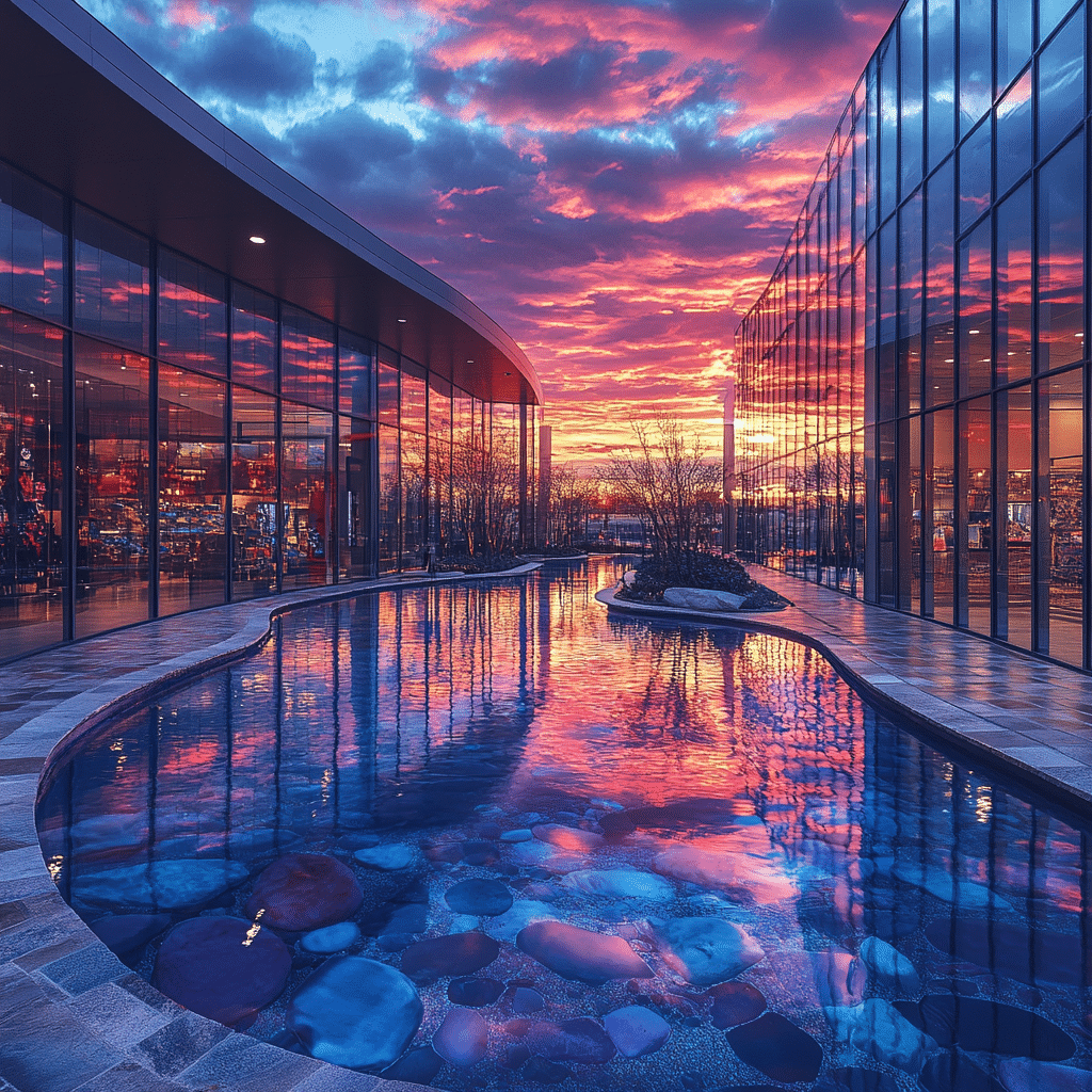 galleria at sunset