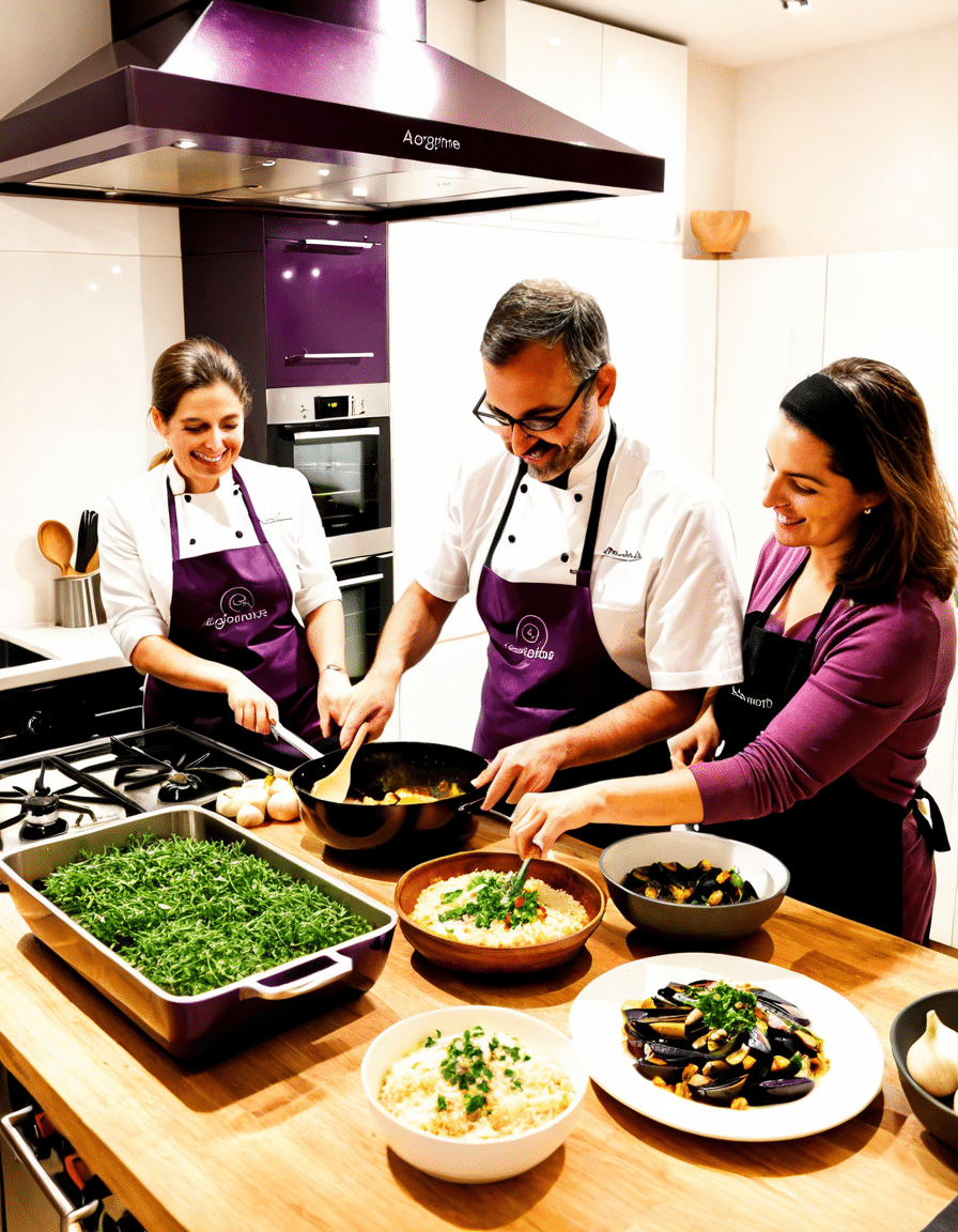 aubergine kitchen