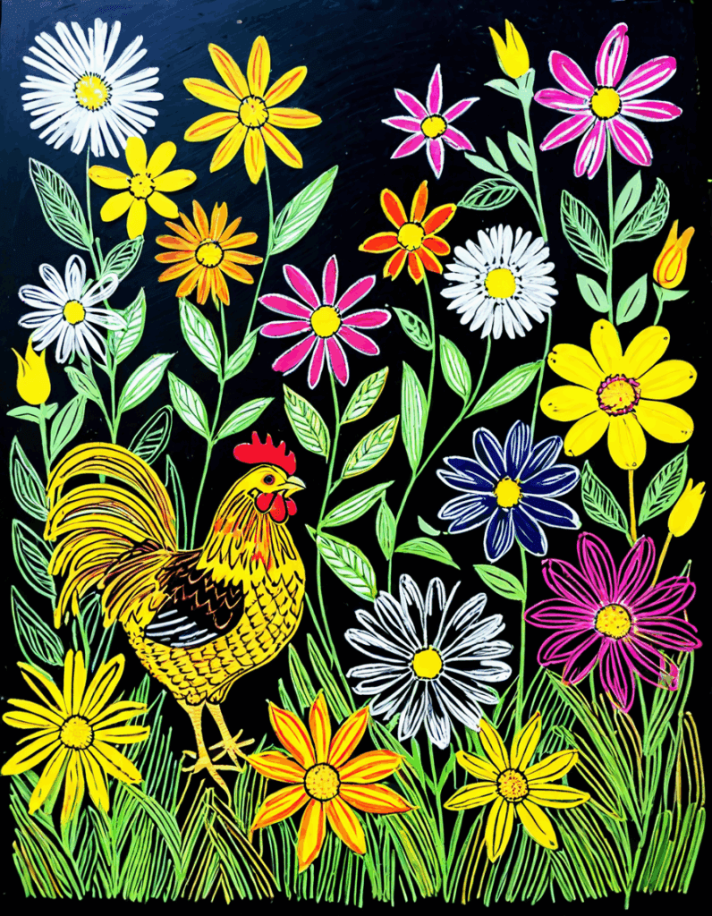 chicken scratch