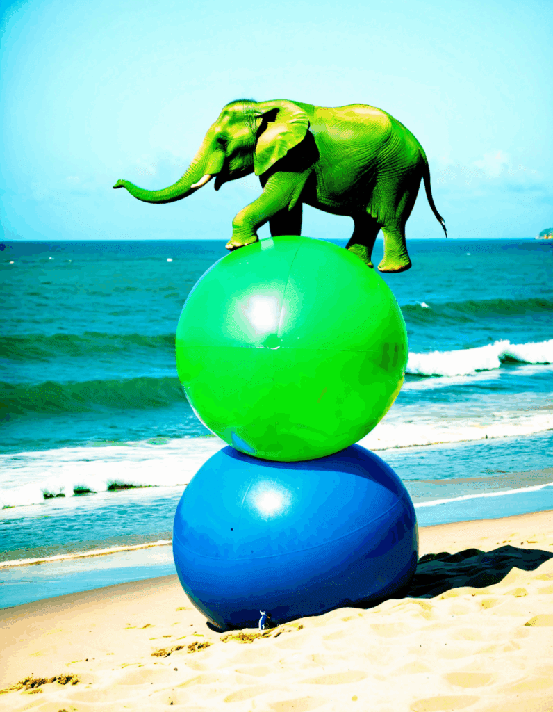 green elephant