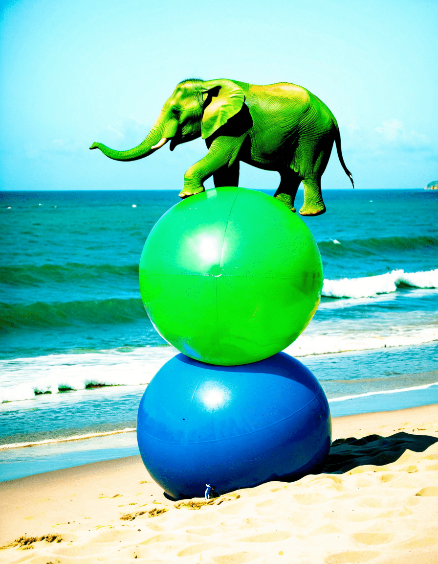 green elephant
