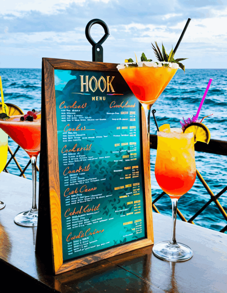 hook and reel menu
