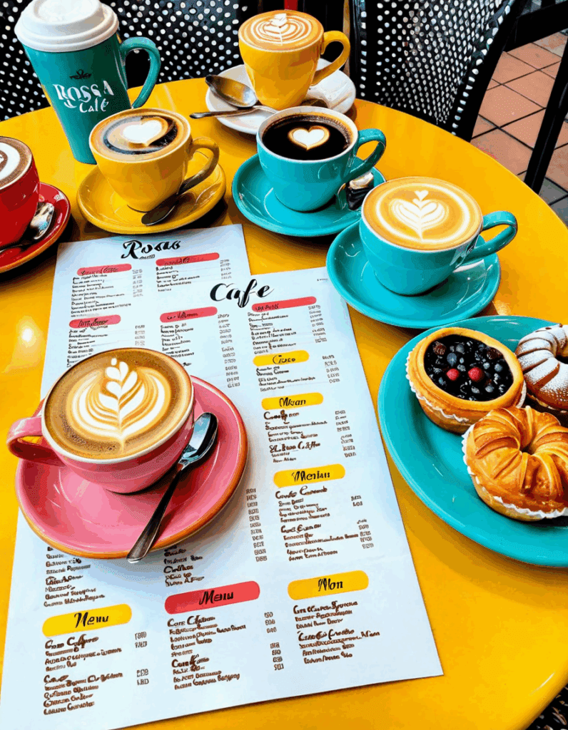 rosas cafe menu