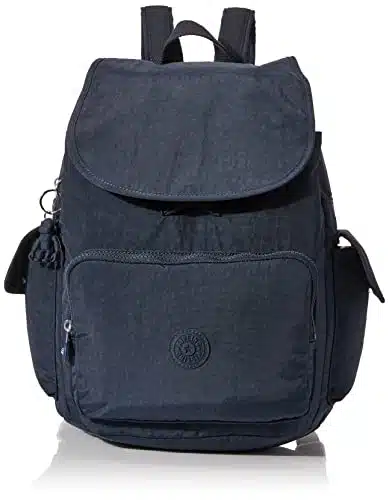 Kipling Women's City Pack Backpack, All Day Versatile Daypack, Bag, Blue Bleu , Medium