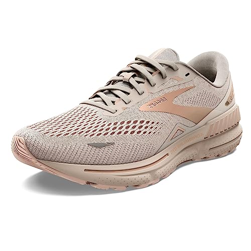 Brooks Womenâs Adrenaline GTS Supportive Running Shoe   Crystal GreyVillaWhite   edium