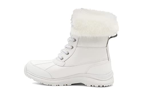UGG Women's Adirondack Boot III Patent Snow, White,
