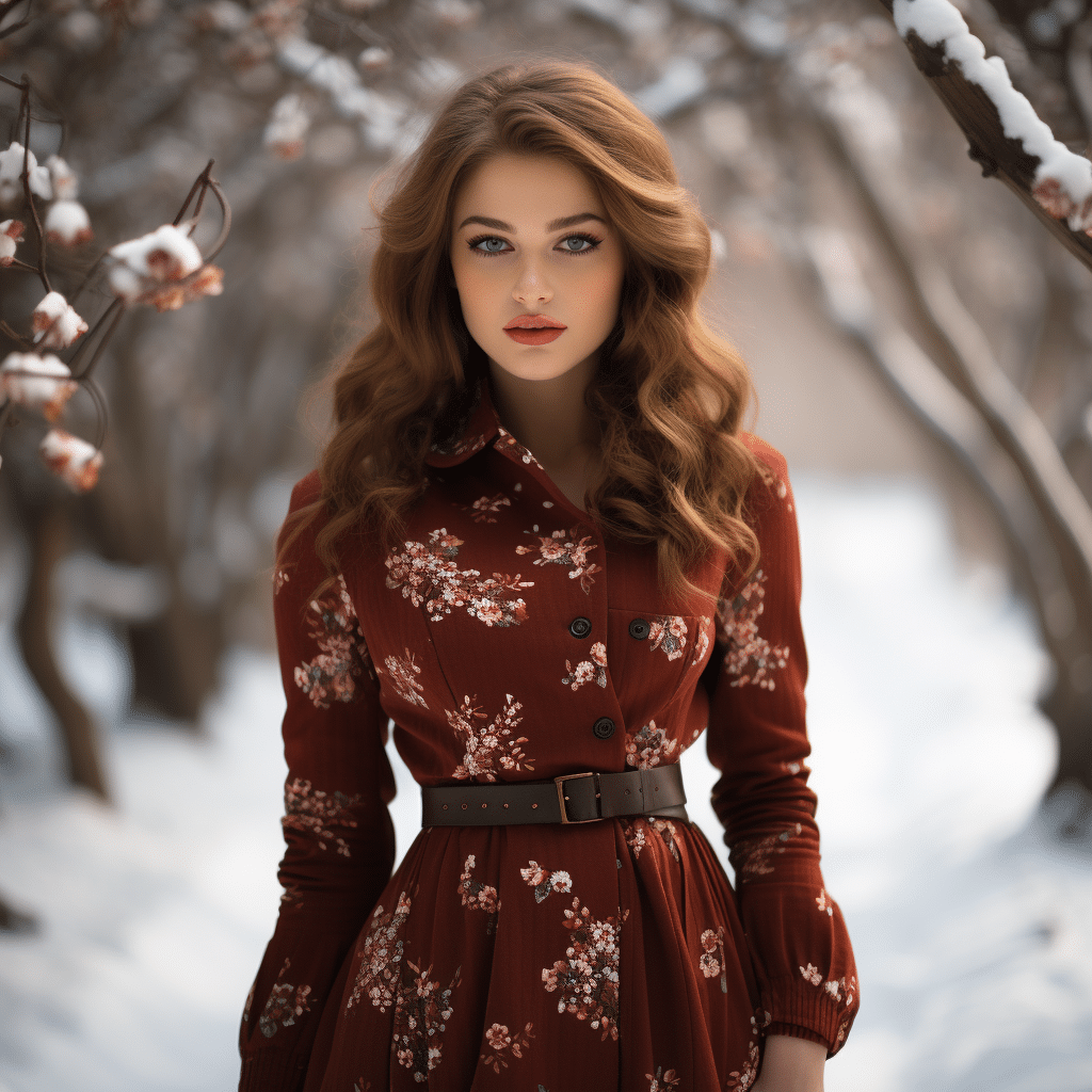 female winter dress