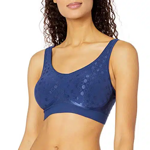 Bali Women's Comfort Revolution Shaping Wirefree Bra, In The Navy, Large