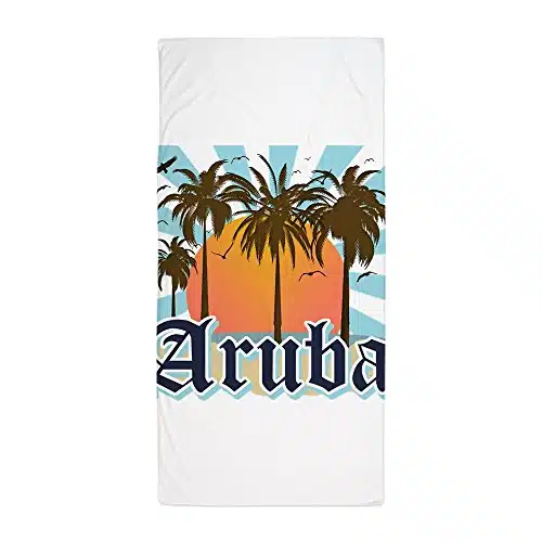 CafePress Aruba Caribbean Island Large Beach Towel, Soft Towel with Unique Design