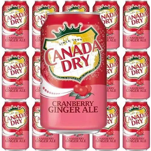 Canada Dry Cranberry Ginger Ale Soda, Fl Oz, Cans (Cranberry)
