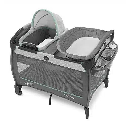 Graco Pack 'n Play CloseBaby Bassinet Playard Features Portable Bassinet Diaper Changer and More, Derby