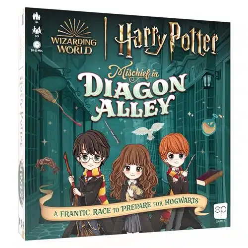 Harry Potter Mischief in Diagon Alley  Quick Rolling Family Dice Game  Artwork Inspired by Harry Potter  Great Kids Game & Family Board Game  Officially Licensed Harry Potter Game & Merchandise
