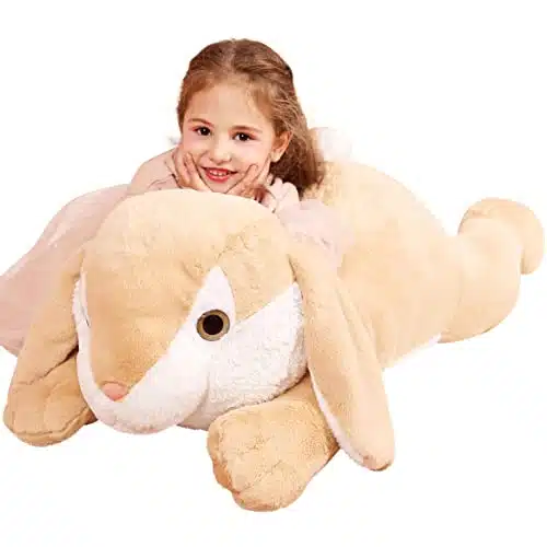 IKASA Giant Rabbit Stuffed Animal Plush Toy, Large Bunny Plushy Toy for Kids Girls Boys