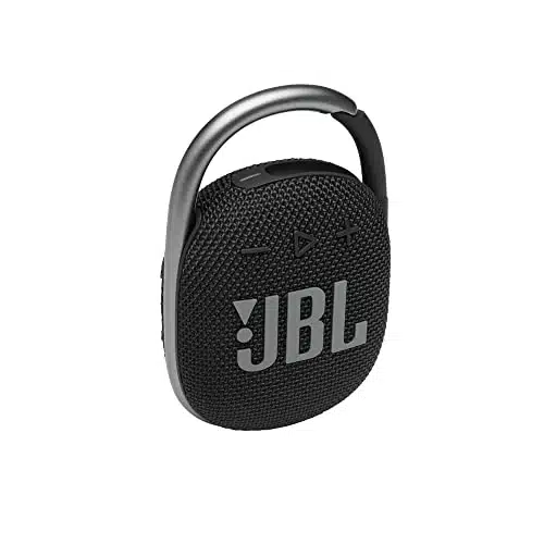 JBL Clip Portable Speaker with Bluetooth, Built in Battery, Waterproof and Dustproof Feature   Black (JBLCLIPBLKAM)