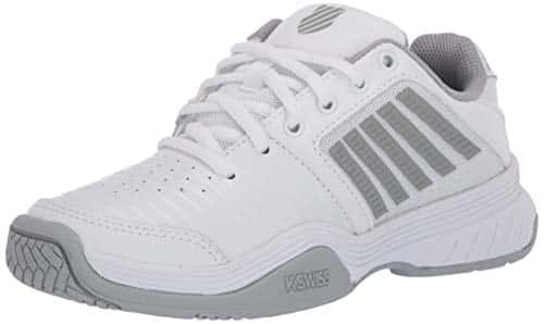 K Swiss Women's Court Express Tennis Shoe, WhiteHighriseSilver,