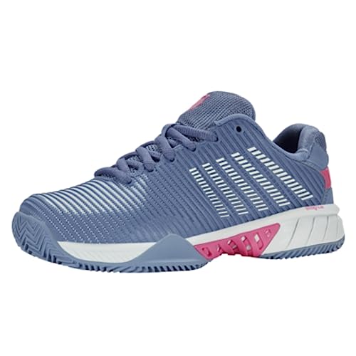 K Swiss Women's Hypercourt Express HB Tennis Shoe, InfinityBlue BlushCarmine Rose,