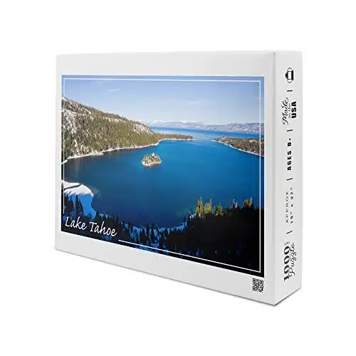 Lake Tahoe, Emerald Bay in Winter (Piece Premium Puzzle, Challenging Jigsaw Puzzle for Adults and Family, Made in USA,x)