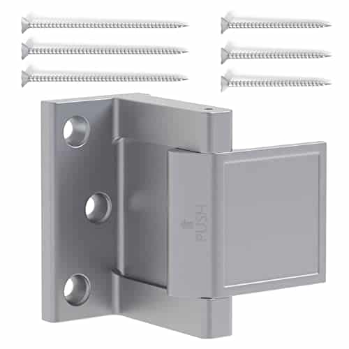 NYCO Architectural Hardware Security Door Lock Safety Latch System Hotel Door, Home, Travel & Privacy Portable Door Lock Stopper Locks for Inside Doors, Home Security, Bedrooms, Front Door