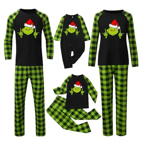 Ogiraw best cyber monday deals Family amazon online Christmas Pajamas Matching Sets Cute Elf Xmas Couples Pj for Couples Holiday Jammies Festival Sleepwear pijamas navideÃ±as familiares en