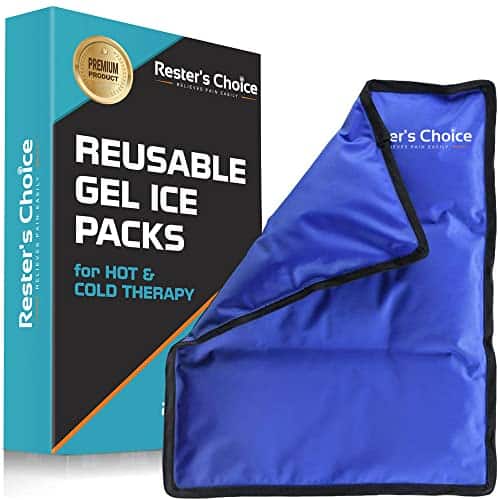 Rester's Choice Ice Pack for Injuries Reusable (Standard Large x) for Hip, Shoulder, Knee, Back Hot & Cold Compress for Swelling, Bruises, Surgery Heat & Cold Therapy