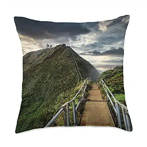 Stairway To Heaven Hawaii Lover Throw Pillows Stairway to Heaven Hawaii Throw Pillow, x, Multicolor