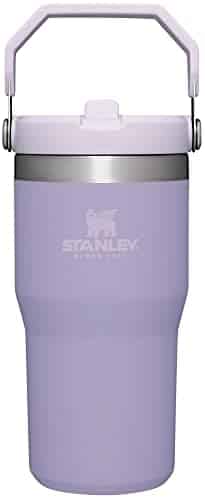 Stanley IceFlow Stainless Steel Tumbler   Vacuum Insulated Water Bottle for Home, Office or Car   Reusable Cup with Straw Leakproof Flip   Cold for Hours or Iced for Days (Lavender)