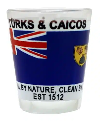 Turks & Caicos Flag Shot Glass