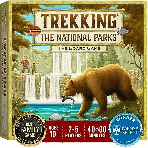 Underdog Games Trekking The National Parks   The Award Winning Family Board Game  Designed for National Park Lovers, Kids & Adults  Ages and Up  Easy to Learn