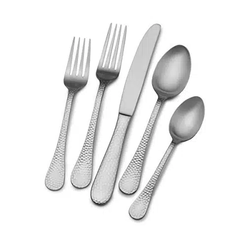 Wallace Satin Brooklyn Flatware Set, One Size, Stainless Steel