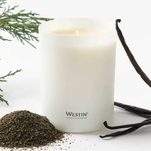 Westin White Tea Candle   Hand Poured, Soy Candle with Signature White Tea Scent  oz.   Set of