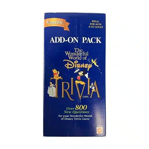Wonderful World of Disney Trivia Game Add On Pack; New Questions
