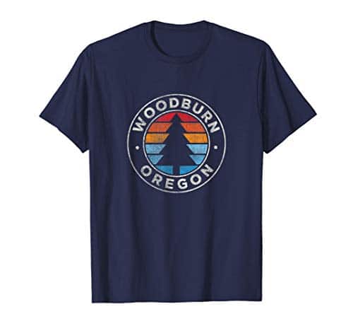 Woodburn Oregon OR Vintage Graphic Retro s T Shirt