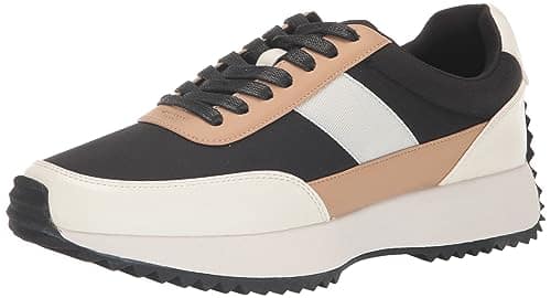 DV Dolce Vita Womens Bettie Sneaker, Black White,