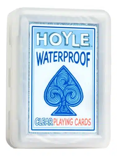 Hoyle Waterproof Playing Cards, Clear, Deck