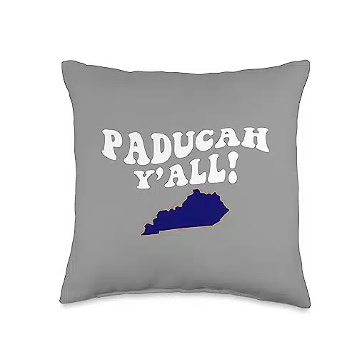 Paducah Kentucky KY Home Town Souvenirs Paducah Kentucky Y'all KY Southern Accent Vacation Throw Pillow, x, Multicolor