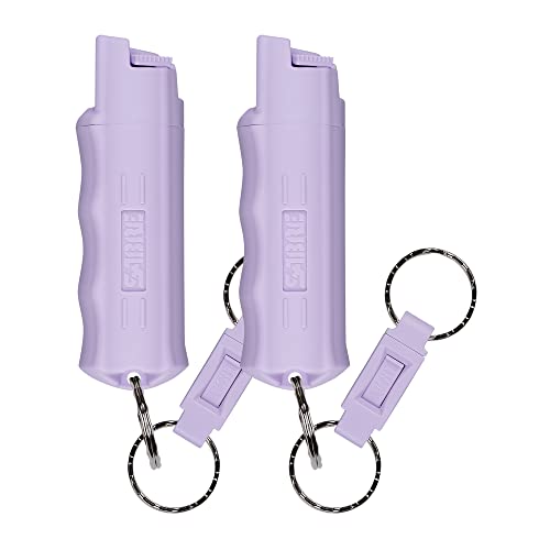 SABRE Defense Spray with Quick Release Key Ring, Bursts,Foot (eters)Range, in Formula Contains Pepper Spray,CS Military Tear Gas and UV Marking Dye,Twist Lock Safety, Count (Pack of )