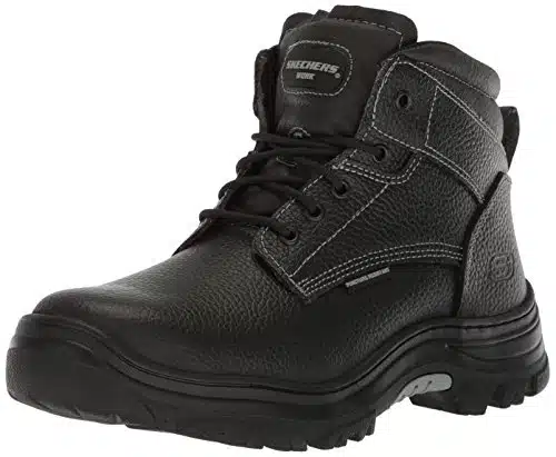 Skechers Men's Burgin Tarlac Industrial Boot, Black,