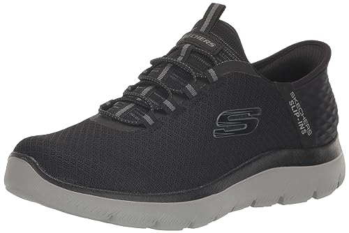 Skechers Men's Summits High Range Hands Free Slip in Sneaker, BlackCharcoal,