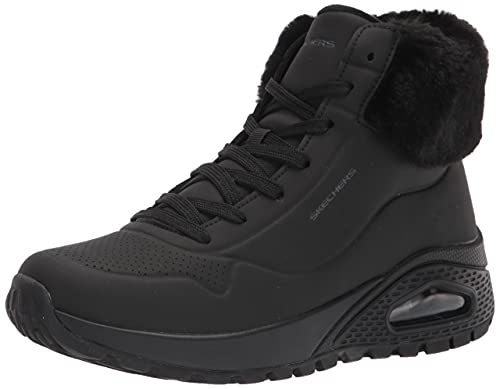 Skechers Women's Sneaker Fashion Boot, BlackBlack,