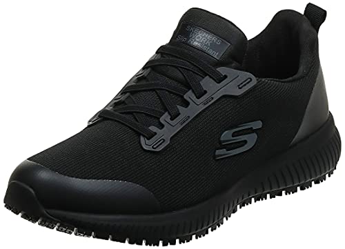 Skechers Women's Squad SR Food Service Shoe, Black,