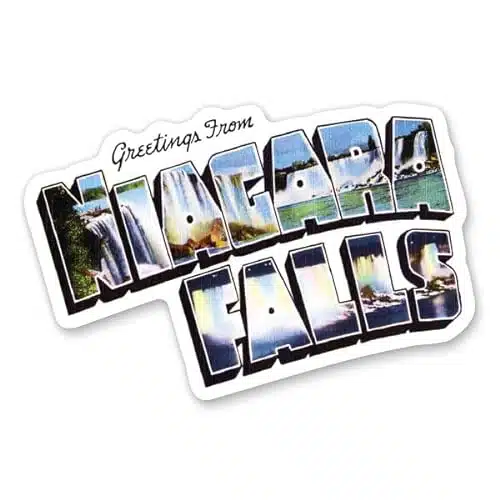 Squiddy Greetings from Niagara Falls   Vinyl Sticker Decal for Phone, Laptop, Water Bottle (ide)