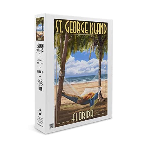 St. George Island, Florida, Hammock (xinches, Premium Piece Jigsaw Puzzle for Adults and Family, Made in USA)