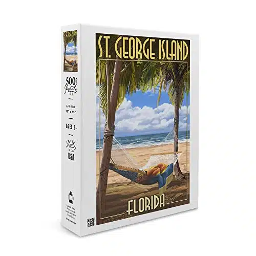 St. George Island, Florida, Hammock (xinches, Premium Piece Jigsaw Puzzle for Adults and Family, Made in USA)