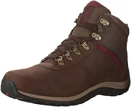 Timberland Women's Norwood Mid Waterproof Hiking Boot, dark brown,