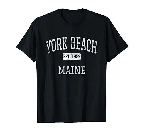 York Beach Maine ME Vintage T Shirt
