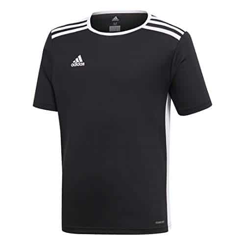 adidas Boys' Entrada Jersey, Black, X Small