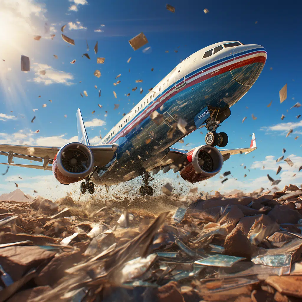 american airlines plane drops